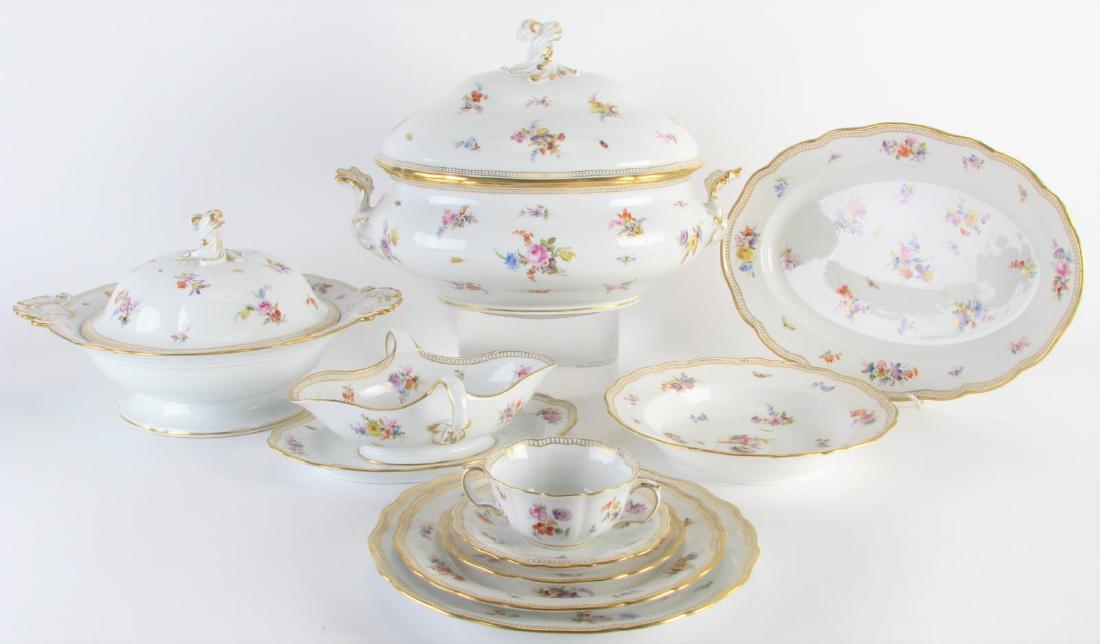 Set of Meissen Floral and Butterfly China (1 of 4)