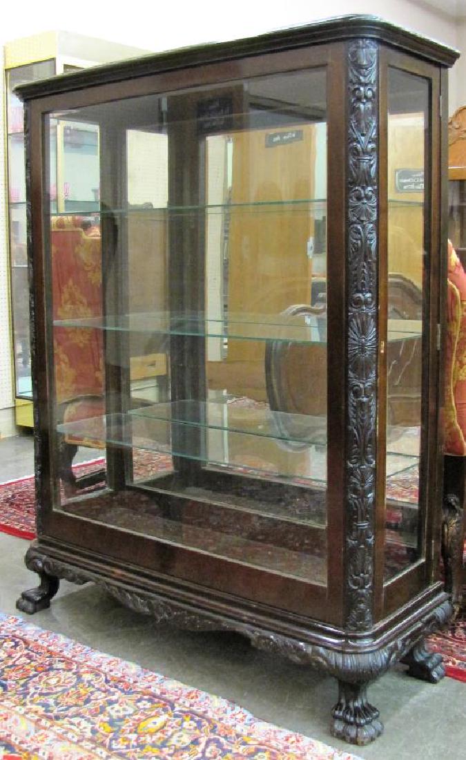 Vintage Flat Glass Curio Cabinet Jun 08 2019 Wickliff
