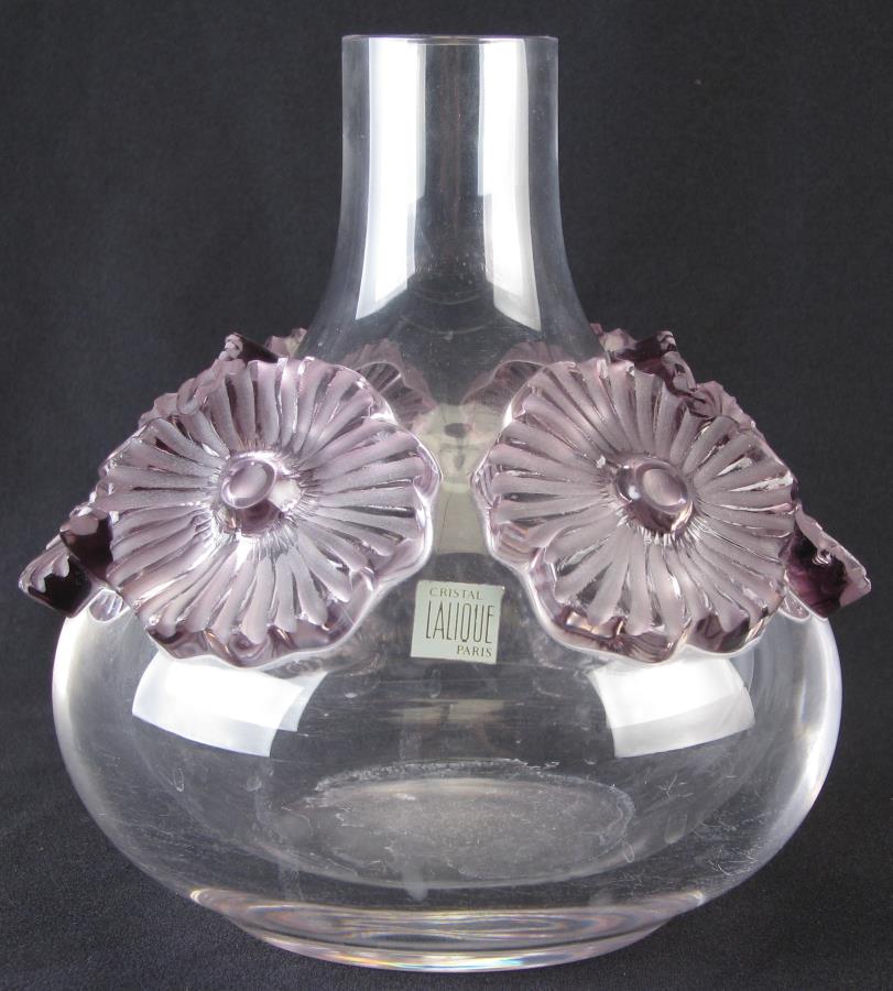 Lalique 'Atossa' Crystal Vase (1 of 4)