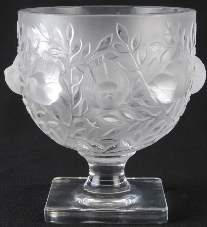 Lalique 'Elisabeth' Crystal Compote (1 of 4)