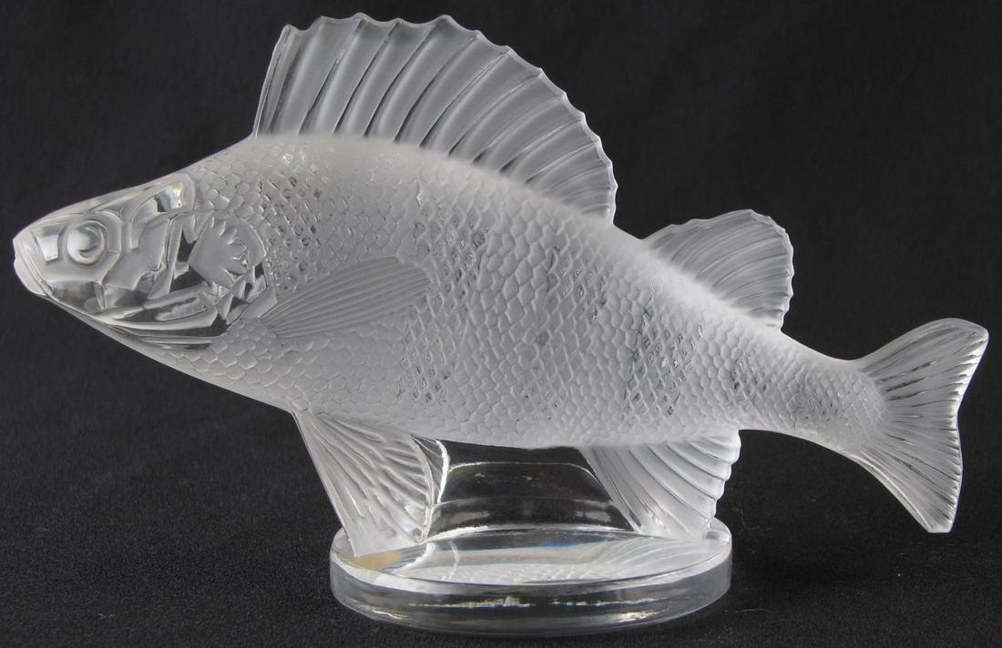 Lalique 'Perche' Crystal Car Mascot (1 of 3)
