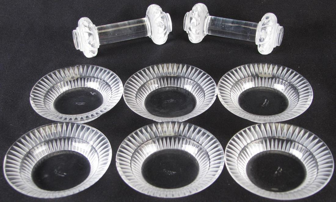 Group of Eight Lalique Crystal Tableware (1 of 9)