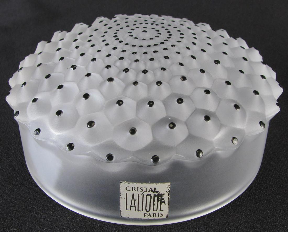 Lalique 'Cactus' Powder Box Lid (1 of 3)