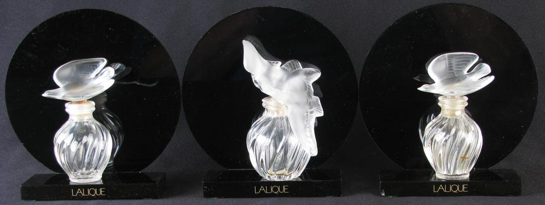 Three Lalique Crystal Bird Flacons (1 of 6)