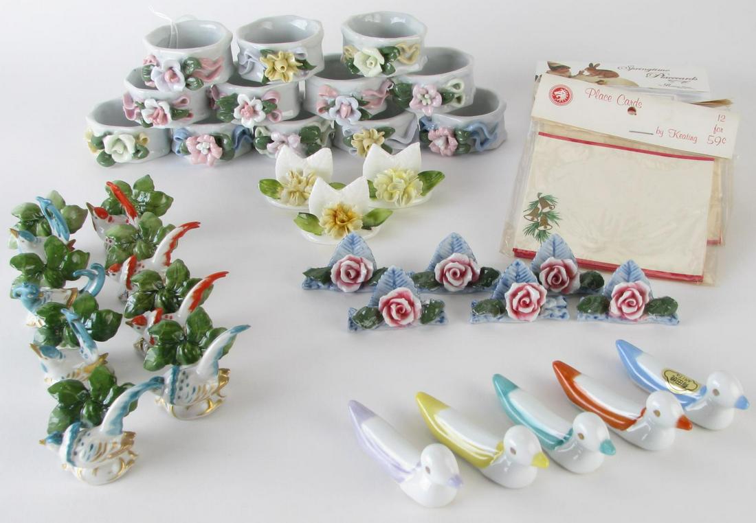Group of Place Card Holders and Napkin Rings (1 of 8)