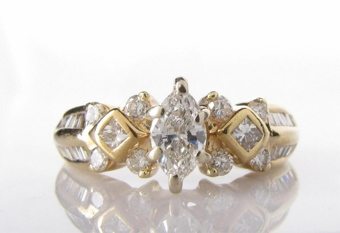14K Yellow Gold Diamond Ring (1 of 2)