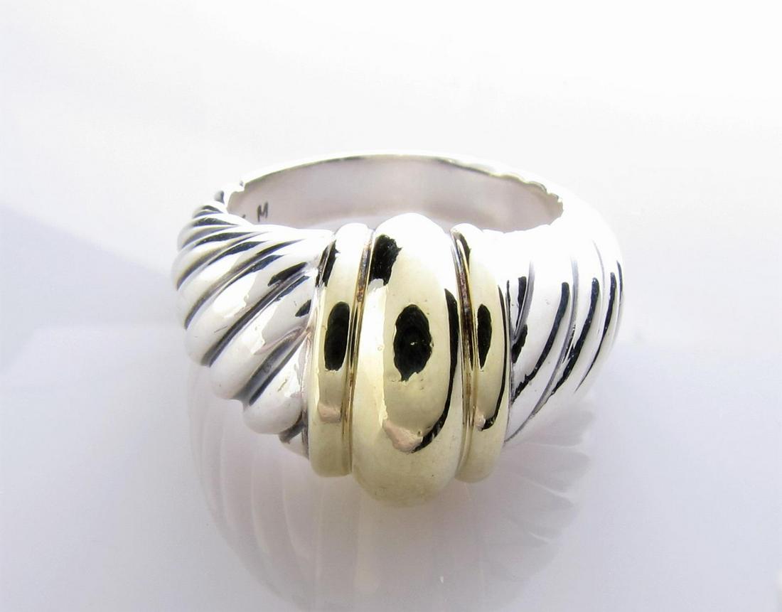 David Yurman 14K/Sterling Dome Ring (1 of 1)