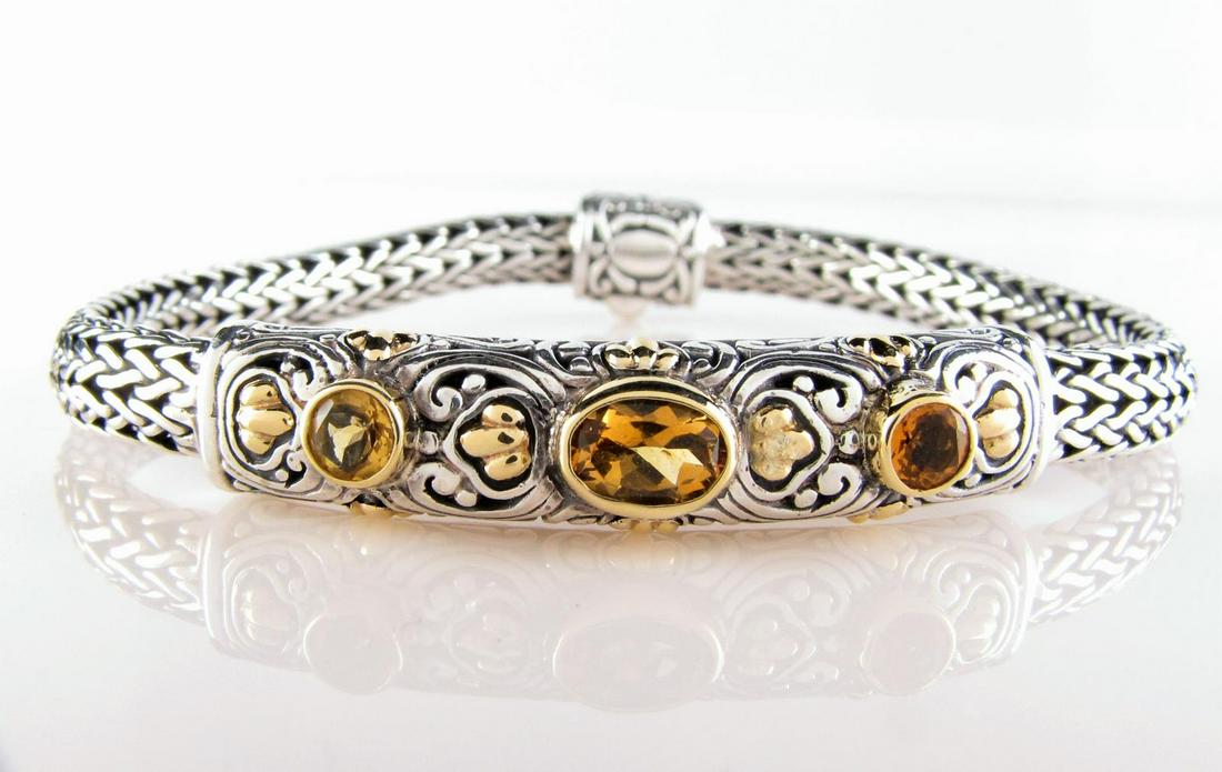 John Hardy 18K/Sterling Citrine Bracelet (1 of 1)
