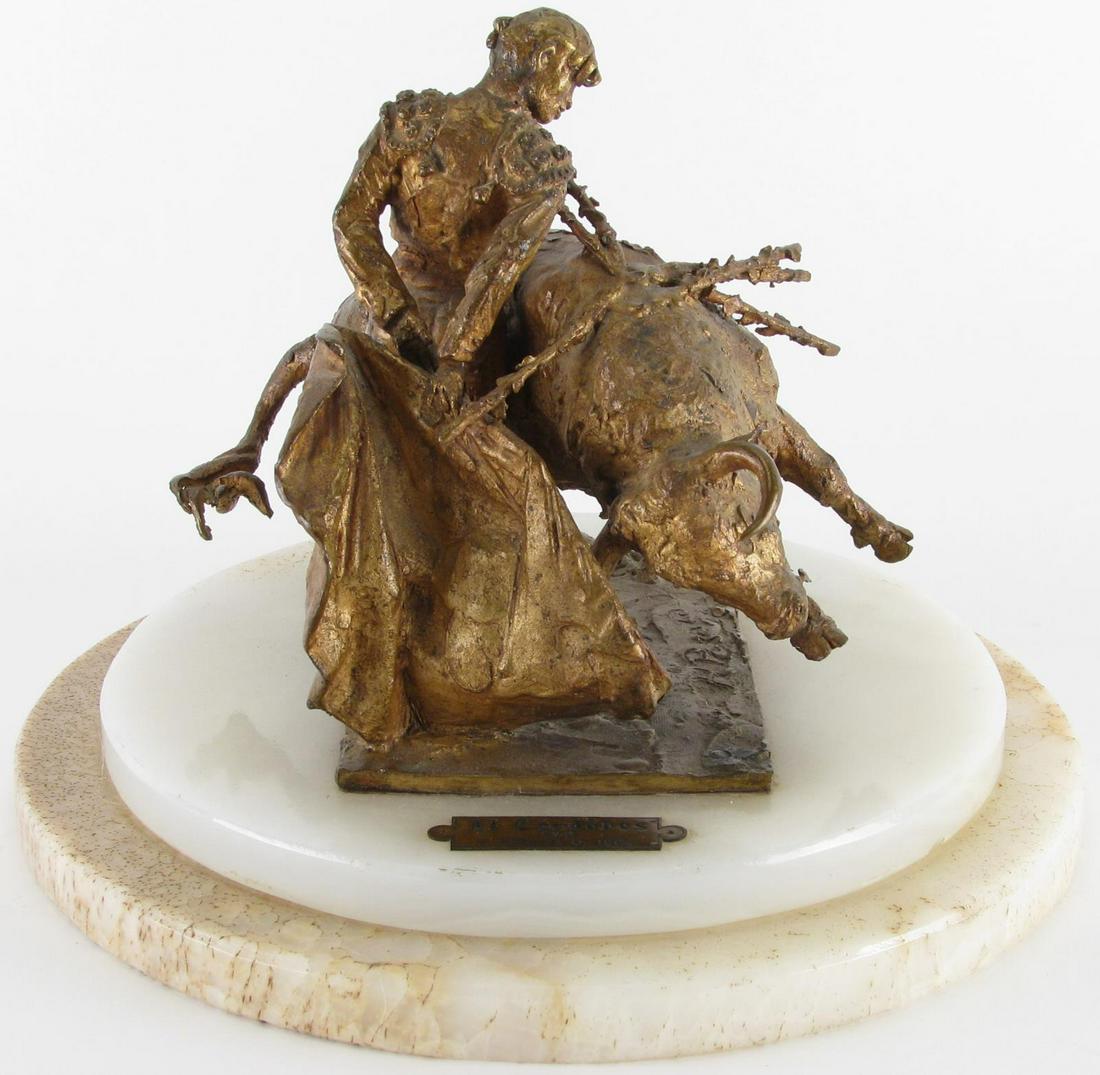 Humberto Peraza Bronze Bullfighter Sculpture (1 of 5)