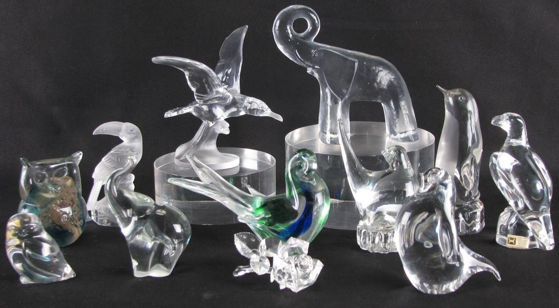 Collection of Glass Animal Figures and Rose (1 of 10)