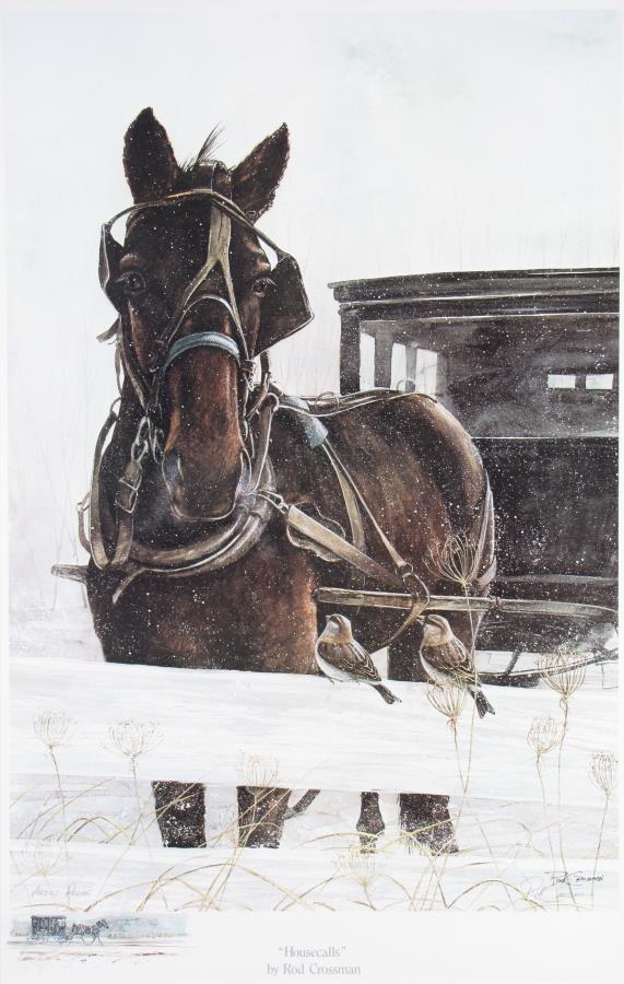 Rod Crossman Lithograph, "Housecalls", with Sketch (1 of 5)