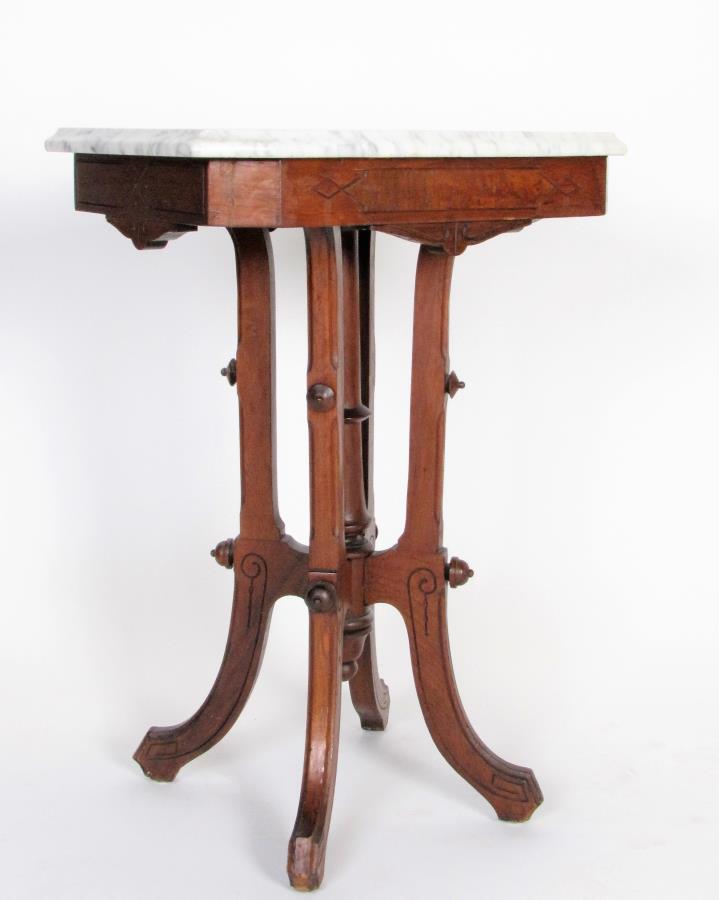 Victorian Marble Top Side Table (1 of 2)