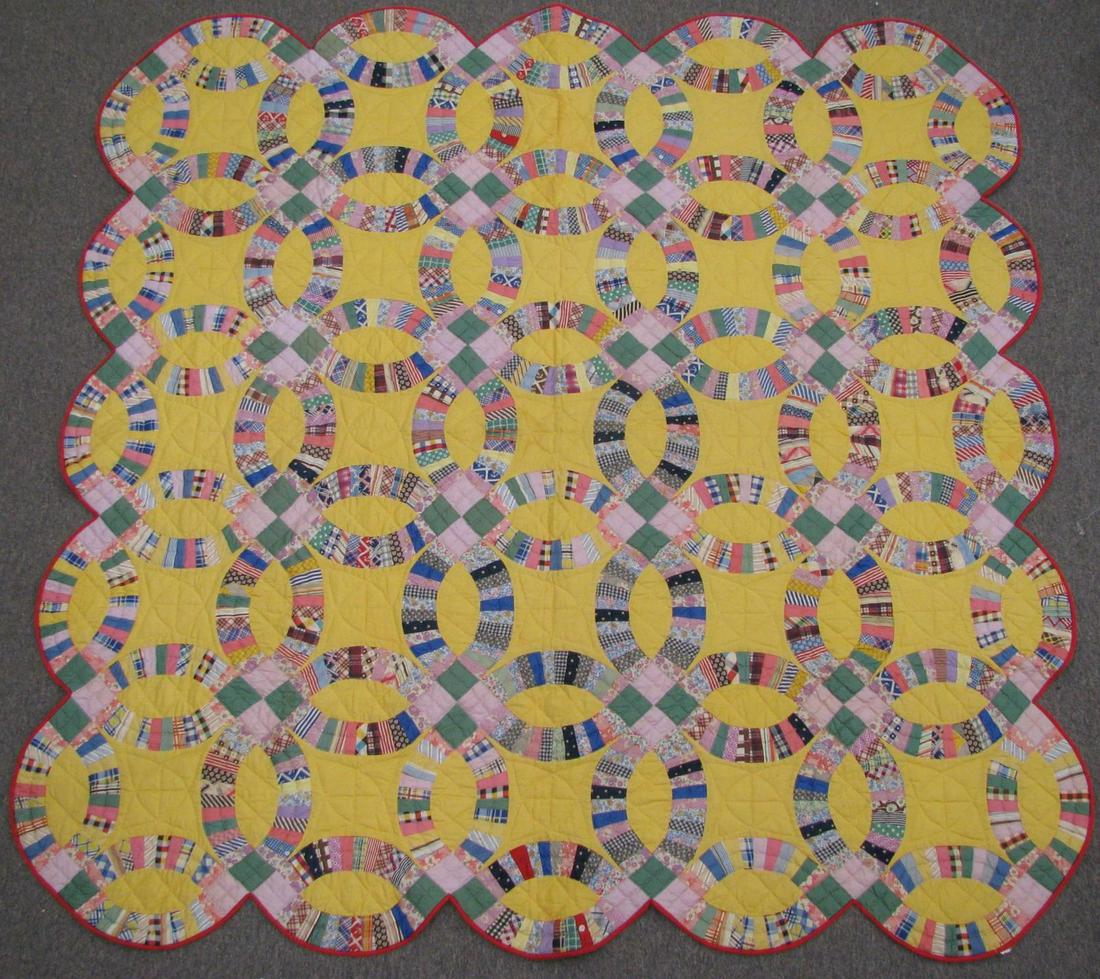 Vintage Handmade Pattern Quilt (1 of 5)