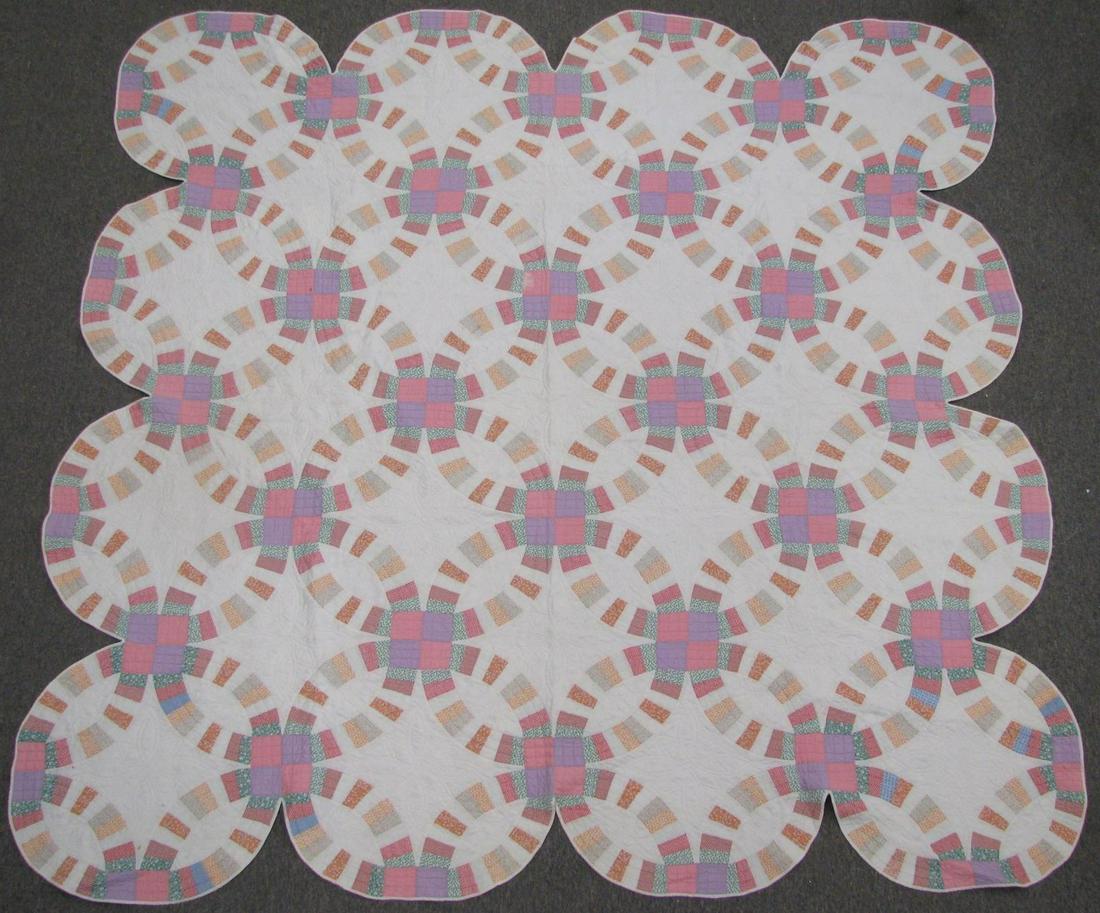 Vintage Handmade Pattern Quilt (1 of 5)