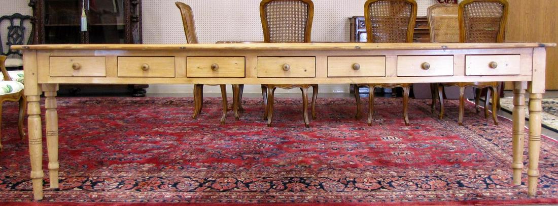 Extra Length Rustic Pine Console Table (1 of 5)