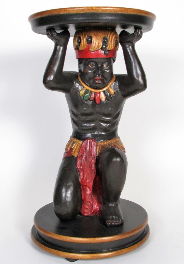 Blackamoor Figural Accent Table (1 of 3)