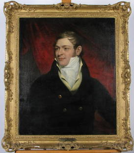 Allan Ramsay 30x24 O/C Portrait of Gentleman: Allan Ramsay (UK, 1713 - 1784) 30x24 , O/C , signed lower right , Portrait of Gentleman , Depicting: man, possibly navy officer we cannot guarantee authenticity on this painting, due to the prior reli