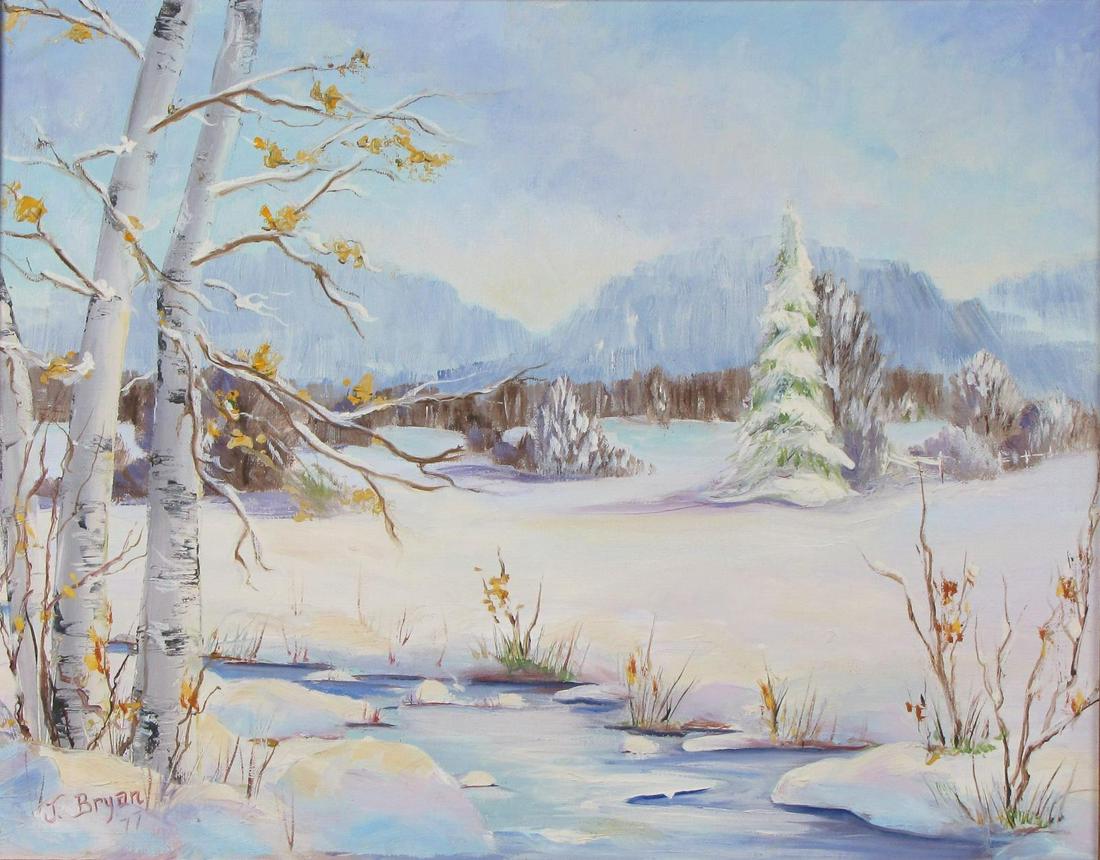 June Bryan 11x14 O/B "Welcome Thaw" (1 of 4)