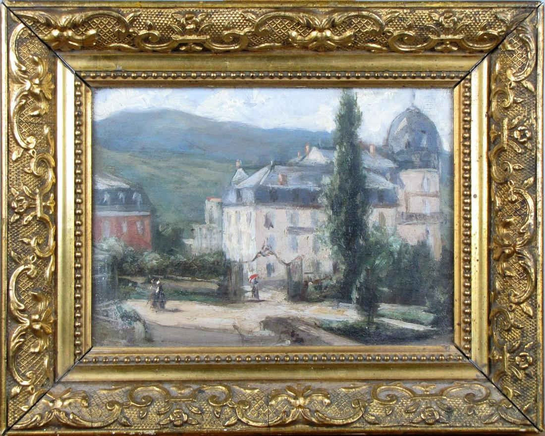 Unsigned European 5.5x7 O/B European Village (1 of 2)