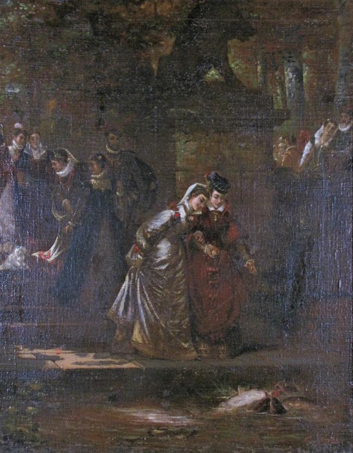 E Eisele 38x30 O/C In the Royal Courtyard (1 of 4)