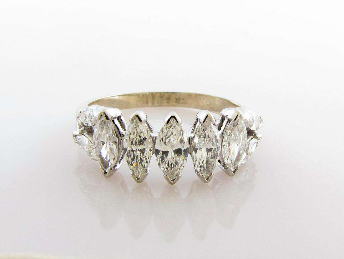 14K White Gold Diamond Band Ring (1 of 1)