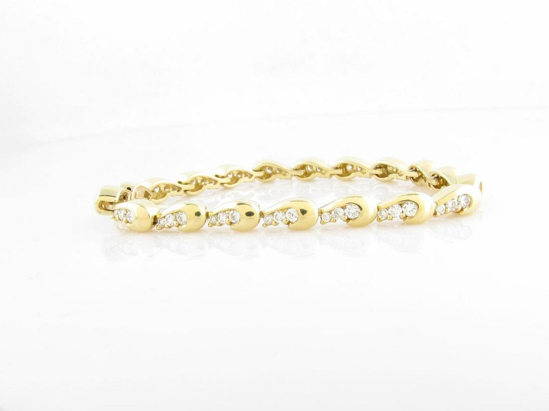 18K Yellow Gold Diamond Bracelet (1 of 1)