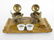 Antique Bronze and Marble Figural Inkwell - 6