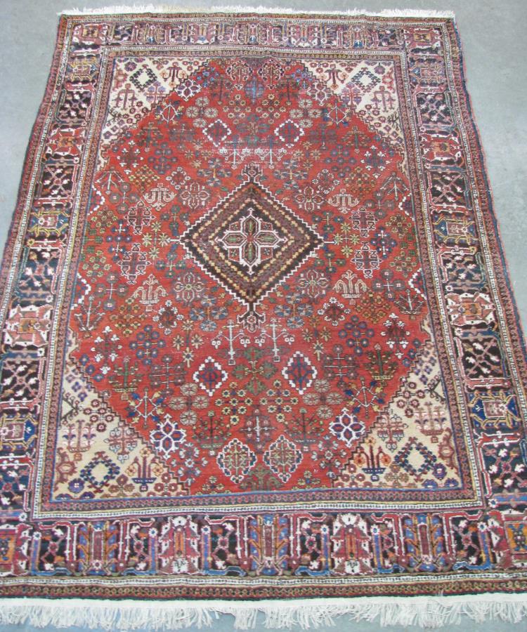 Antique Handmade Bijar Room Size Rug (1 of 5)