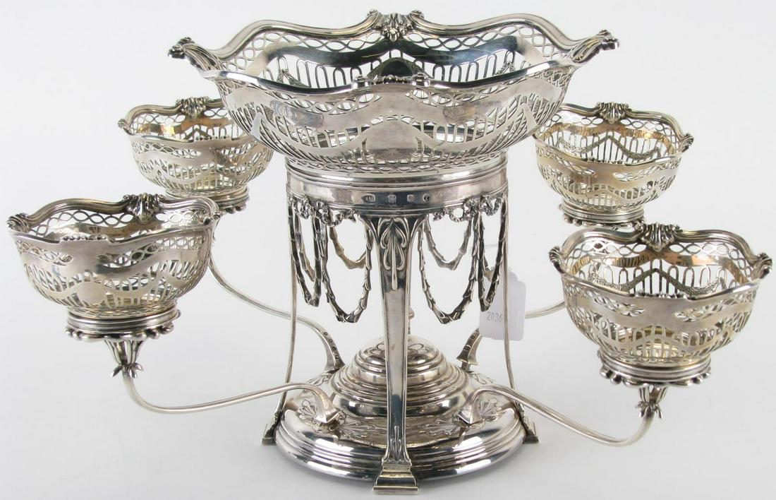 Antique Hamilton and Inches Sterling Epergne (1 of 13)