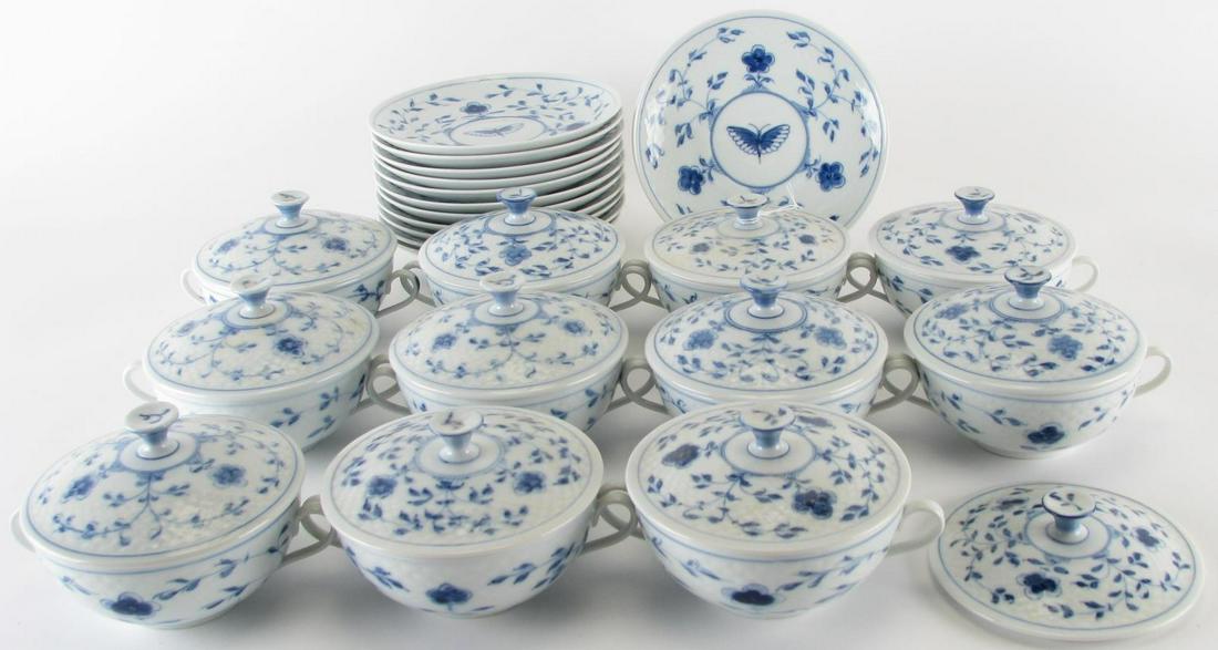 Bing and Grondahl Cream Soup and Saucer Sets (1 of 5)