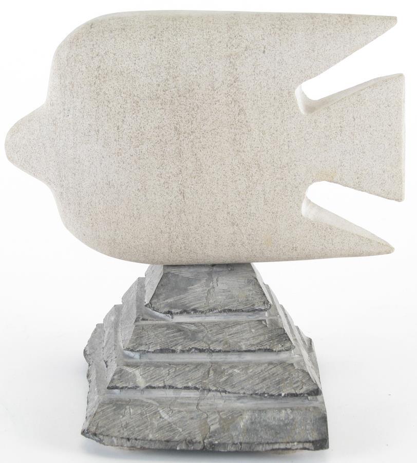 Charles Schiefer Stone Fish Sculpture (1 of 3)