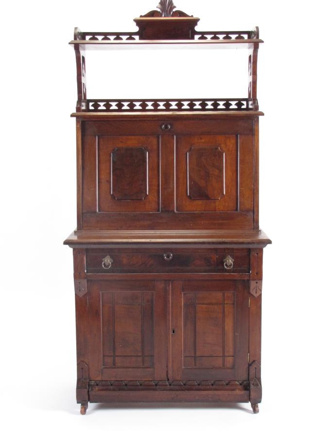 Antique Slant-Front Desk Secretary (1 of 6)