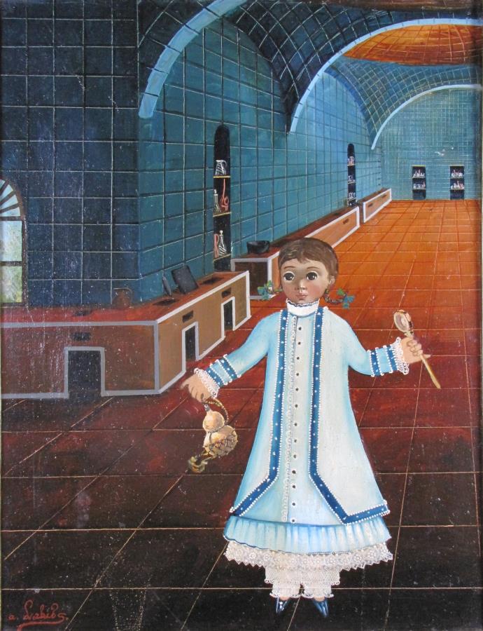 Agapito Labios 24x18 O/C Girl with Gourd, Rattle (1 of 4)