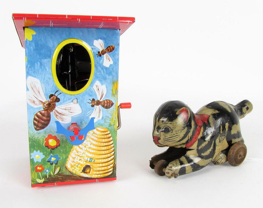 J Chein & Co Tin Cat and LBZ Tin Coin Bank (1 of 6)