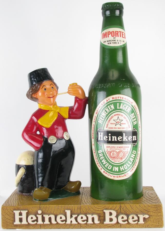 Heineken Chalkware Advertising Display ca.1962 (1 of 8)
