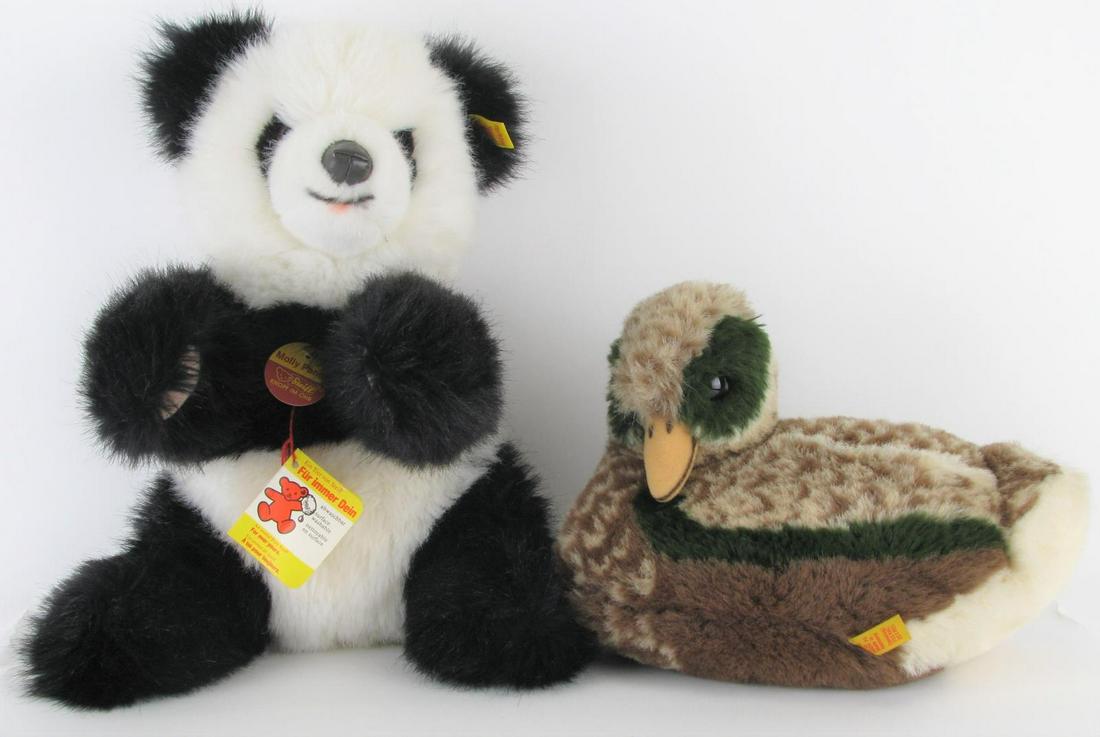 Steiff Plush Molly Panda and Duck (1 of 8)