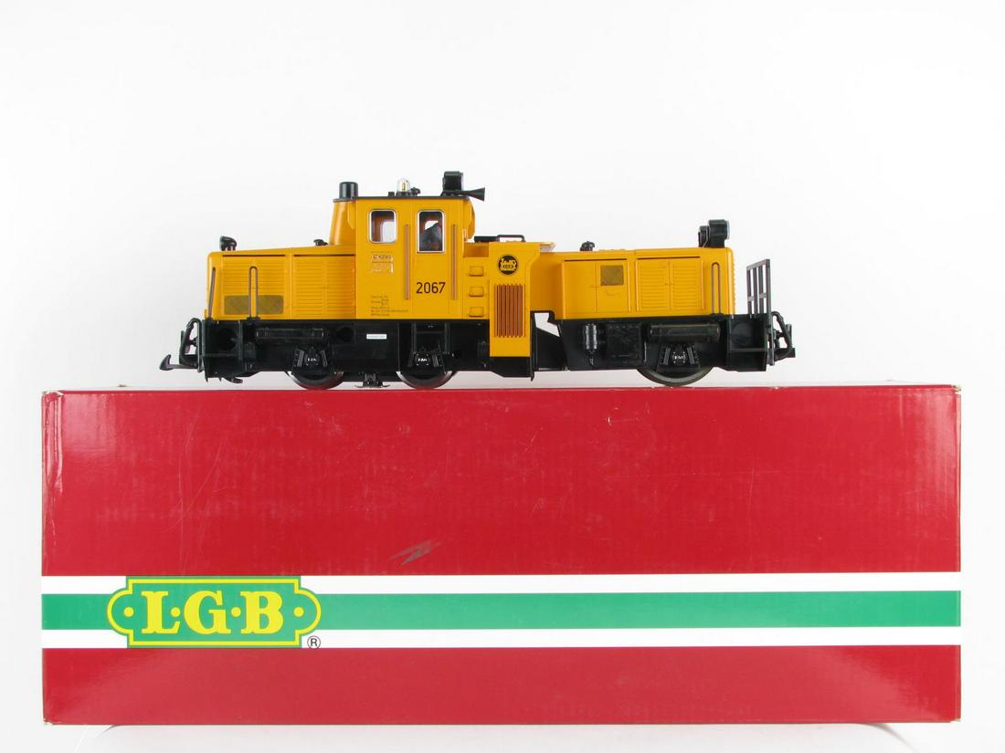 LGB #2067O Yellow Articulated Engine: LGB #2067O Yellow Articulated Engine, G scale, ca.1990's, in original box