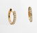 NEW Pair of 14K Yellow Gold Diamond Huggie Earring