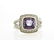 David Yurman Sterling Amethyst, Diamond Ring