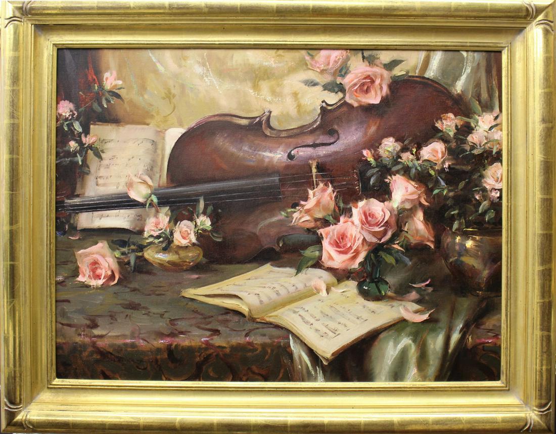 Daniel Gerhartz 30x40 O/C "Falling Roses" (1 of 3)