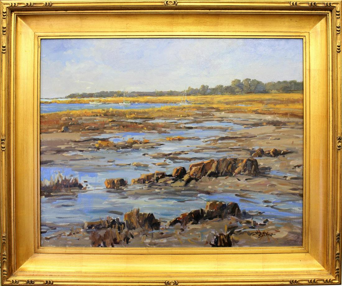 Jerry Smith 24x30 Oil "Rock Harbor Marsh" (1 of 7)