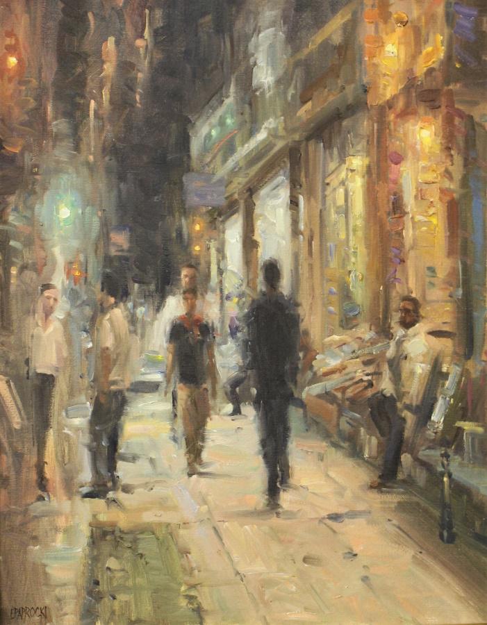 Eugene J Paprocki 20x16 O/C Downtown Chicago Street (1 of 2)