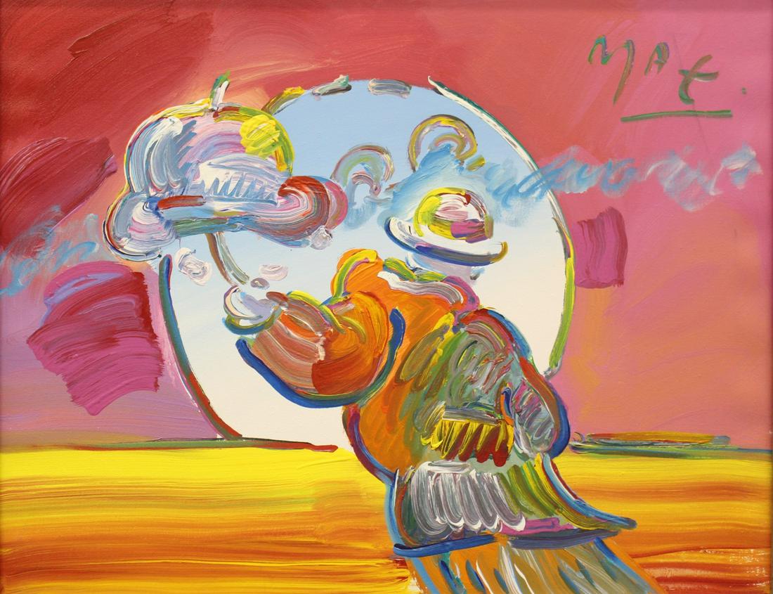 Peter Max 22x28 Acry/C "Umbrella Man" (1 of 9)