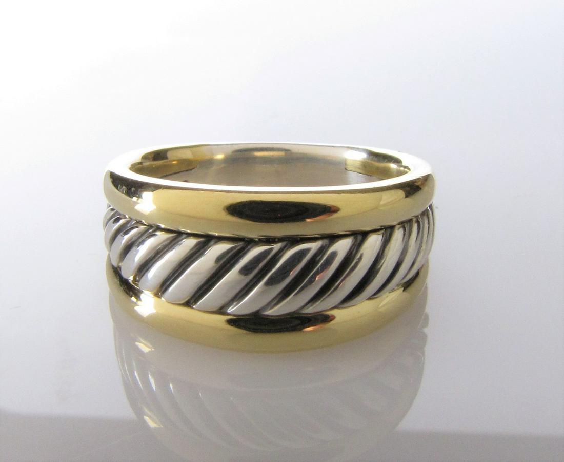 18K, Sterling David Yurman Band Ring (1 of 3)