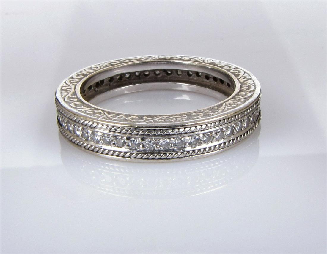 14K White Gold Diamond Eternity Band (1 of 1)