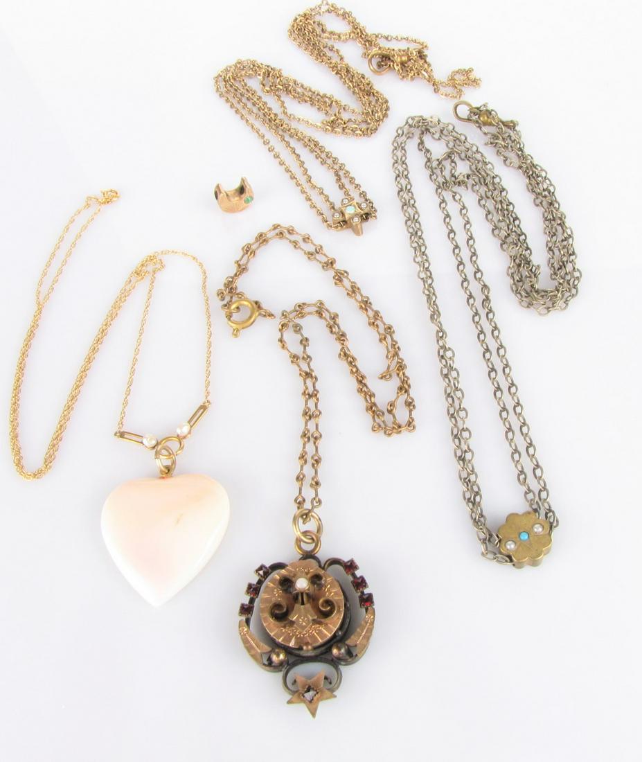 Antique Watch Chains, Necklaces (1 of 5)