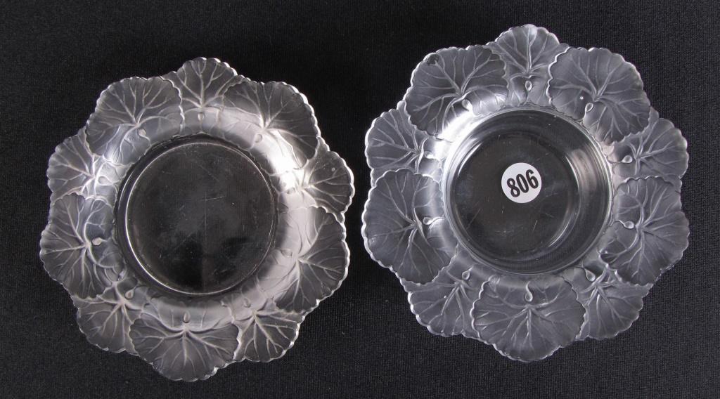 Two Lalique Honfleur Bottle Coasters (1 of 5)