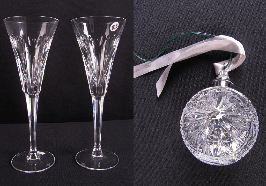 Waterford Millennium Flutes, Times Square Ball Orn. (1 of 9)