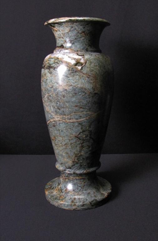 Footed Green Marble Vase, Tellez (1 of 3)