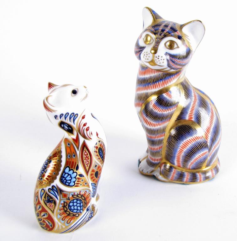 Two Royal Crown Derby Cat Figures (1 of 7)